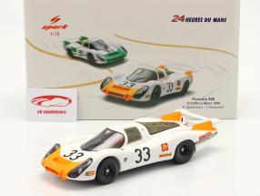 Porsche 908 Coupe #33 Tercero 24h LeMans 1968 Stommelen, Neerpasch 1:18 Spark