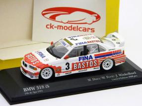 BMW 318IS #3 Fina Bastos belgiske hold 24 Spa 1994 Duez / Ferte / winkelhock 1:43 Minichamps