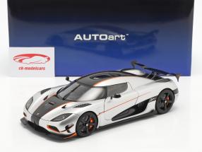 Koenigsegg Agera RS Byggeår 2015 sølv / kulstof 1:18 AUTOart