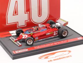 G. Villeneuve Ferrari 126CK #27 vinder Monaco GP F1 1981 40. Jubilæum 1:43 Brumm
