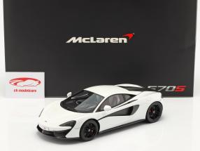 McLaren 570S Año de construcción 2015 silica blanco 1:18 TrueScale
