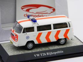 Volkswagen T2b Année 2011 Rijkspolitie bus orange-blanc PremiumClassiXXs 1:43