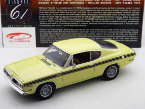 Anno 1969 Plymouth Barracuda Formula S 383 giallo / giallo 01:18 HighwayCollectibles