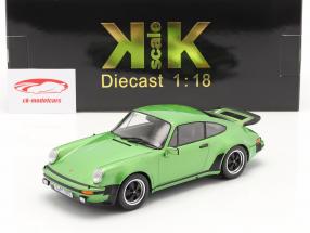 Porsche 911 (930) Turbo 3.0 year 1976 green metallic 1:18 KK-Scale