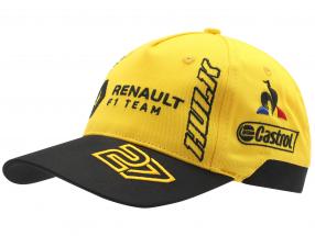 Casquette Renault F1 Team 2019 #3 Ricciardo #27 Hülkenberg jaune / noir (Enfants)