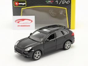Porsche Cayenne Turbo schwarz 1:24 Bburago