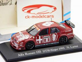 N. Larini Alfa Romeo 155 V6 TI DTM N° 8 vainqueur 1993 1:43 Minichamps