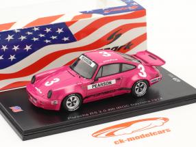 Porsche RS 3.0 #3 4e IROC Daytona 1974 D. Pearson 1:43 Spark