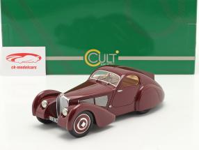 Bugatti Modelo 51 Dubois Coupe 1931 castanho-avermelhado 1:18 Cult Scale