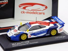McLaren F1 GTR #1 British GT Championship in 1999 O&#39;Rourke / Sugden 1:43 Minichamps