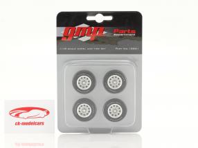Muscle Car Wheel and Tire Set 1:18 GMP