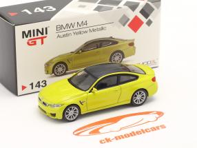 BMW M4 (F82) LHD austin giallo metallico 1:64 TrueScale
