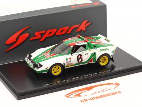 Lancia Stratos HF #6 2ª Rallye Monte Carlo 1976 Waldegard, Thorszelius 1:43 Spark