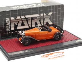 Bugatti Type 46 Cabriolet De Villars Open Top 1930 arancia / Marrone  1:43 Matrix