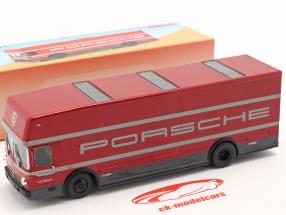 Mercedes-Benz O 317 Renntransporter Porsche Motorsport rot 1:64 Schuco