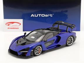 McLaren Senna Año de construcción 2018 trophy kyanos azul 1:18 AUTOart