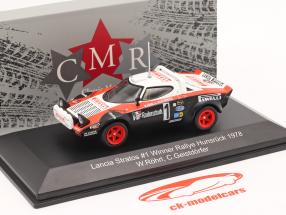 Lancia Stratos HF #1 vincitore Hunsrück Rallye 1978 Röhrl, Geistdörfer 1:43 CMR