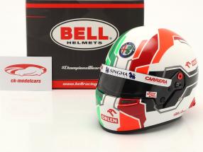 Antonio Giovinazzi #99 Alfa Romeo Racing Orlen fórmula 1 2021 casco 1:2 Bell