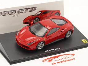 Ferrari 488 GTB year 2015 with showcase red 1:43 Altaya