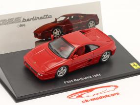 Ferrari F355 Berlinetta Baujahr 1994 mit Vitrine rot 1:43 Altaya