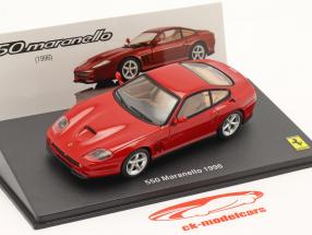 Ferrari 550 Maranello Ano de construção 1996 com Mostruário vermelho 1:43 Altaya