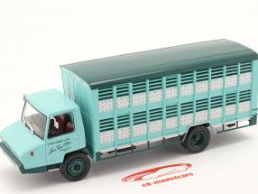 Berliet Stradair 10 Cochonnière Année de construction 1966 turquoise 1:43 Hachette