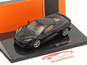 Chevrolet Corvette Stingray 建设年份 2020 黑色的 1:43 Ixo