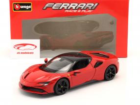 Ferrari SF90 Stradale Hybrid Baujahr 2019 rot 1:18 Bburago