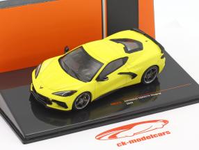 Chevrolet Corvette C8 Stingray year 2020 yellow 1:43 Ixo