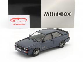 Audi quattro B2 Año de construcción 1981 azul oscuro metálico 1:24 WhiteBox