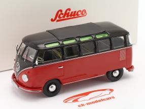 Volkswagen VW T1b Bulli Samba rød / sort 1:32 Schuco