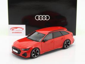 Audi RS 6 Avant (C8) Baujahr 2021 rot 1:18 KengFai