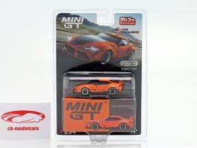 Pandem Toyota GR Supra V1.0 LHD orange i blære 1:64 TrueScale