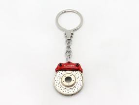Schlüsselanhänger Bremsscheibe Omegaring rot AUTOart