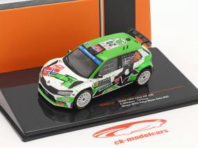 Skoda Fabia Rally2 EVO #20 Sieger WRC2 Rallye Monte Carlo 2022 1:43 Ixo