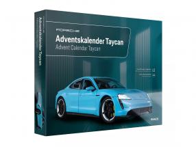 Porsche Calendario de adviento: Porsche Taycan Turbo S riviera azul 1:24 Franzis