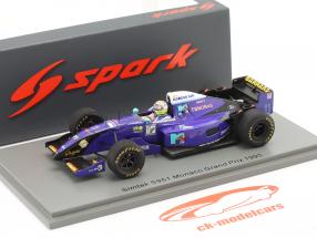 Domenico Schiattarella Simtek S951 #11 Monaco GP fórmula 1 1995 1:43 Spark