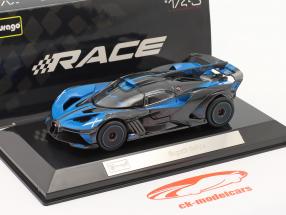 Bugatti Bolide Byggeår 2020 blå / kulstof 1:43 Bburago