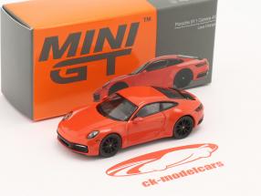 Porsche911 (992) Carrera 4S lava orange 1:64 TrueScale