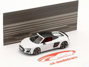 Audi R8 Spyder Performance V10 Baujahr 2021 weiß 1:64 KengFai
