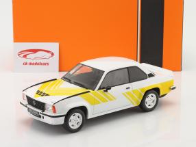 Opel Ascona B 400 Baujahr 1982 weiß / gelb 1:18 Ixo