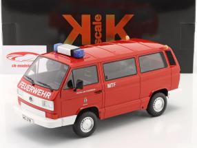 Volkswagen VW T3 Syncro fire department Muenster year 1987 1:18 KK-Scale