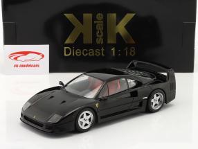 Ferrari F40 Byggeår 1987 sort / Rød sæder 1:18 KK-Scale