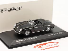 Porsche 356 Speedster Byggeår 1956 sort 1:43 Minichamps