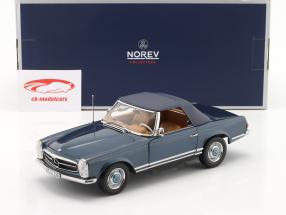 Mercedes-Benz 230 SL (W113) Pagode Byggeår 1963 blå metallisk 1:18 Norev