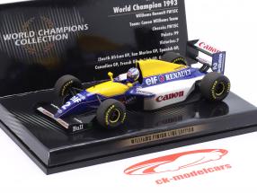 A. Prost Williams FW15C Dirty Version #2 Formel 1 Weltmeister 1993 1:43 Minichamps