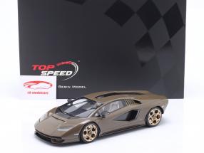 Lamborghini Countach LPI 800-4 Anno di costruzione 2022 bronzo scuro metallico 1:18 TrueScale