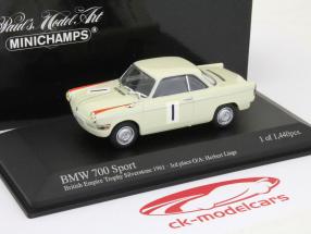 宝马700＃1大英帝国奖章银石赛道1961年H.林格1:43 MINICHAMPS
