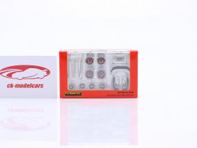 Rotiform HUR Pneumatici E cerchi Set con Accessori 1:64 Tarmac Works