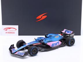 Fernando Alonso Alpine A522 #14 7th Monaco GP Formel 1 2022 1:18 Spark